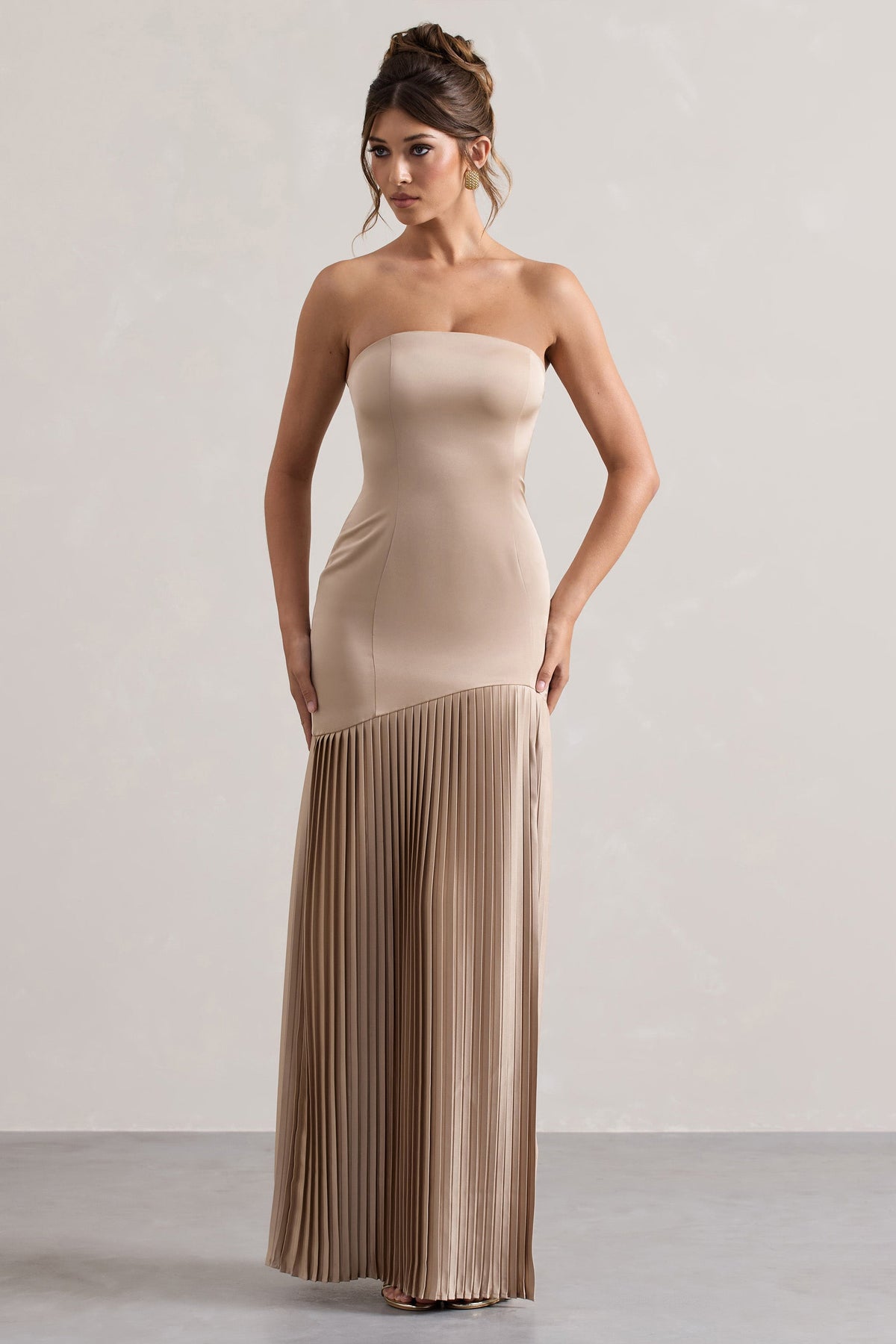 WB_CL133297059-ConfidenceChampagneSatinBandeauPleatedSplitMaxiDress0